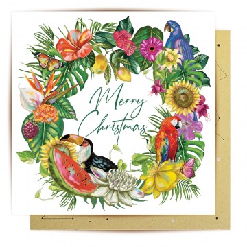 Christmas Greeting Card | Mexican Dream Wreath